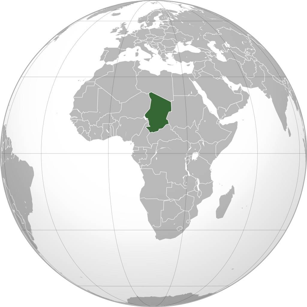 Tchad sur une carte de l'Afrique Tchad sur une carte de l'Afrique