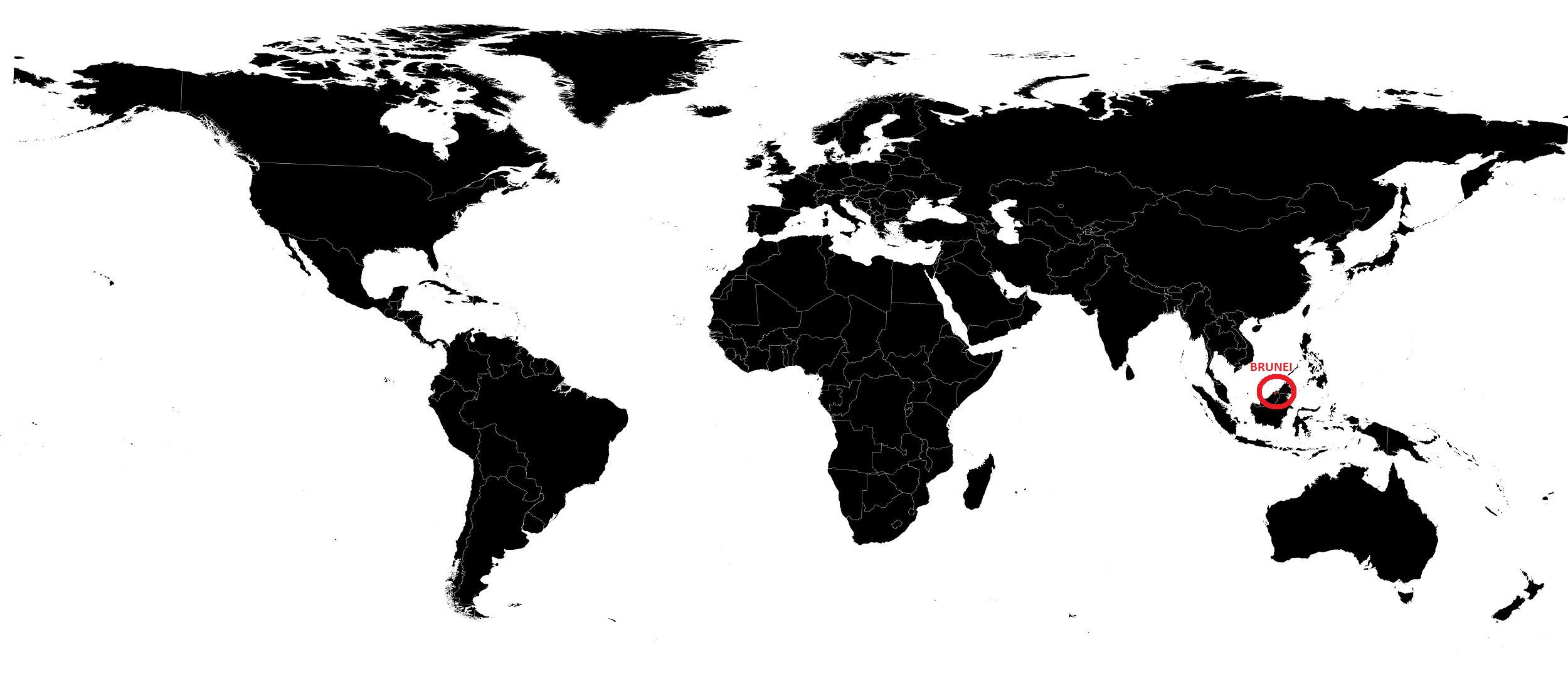 brunei carte du monde