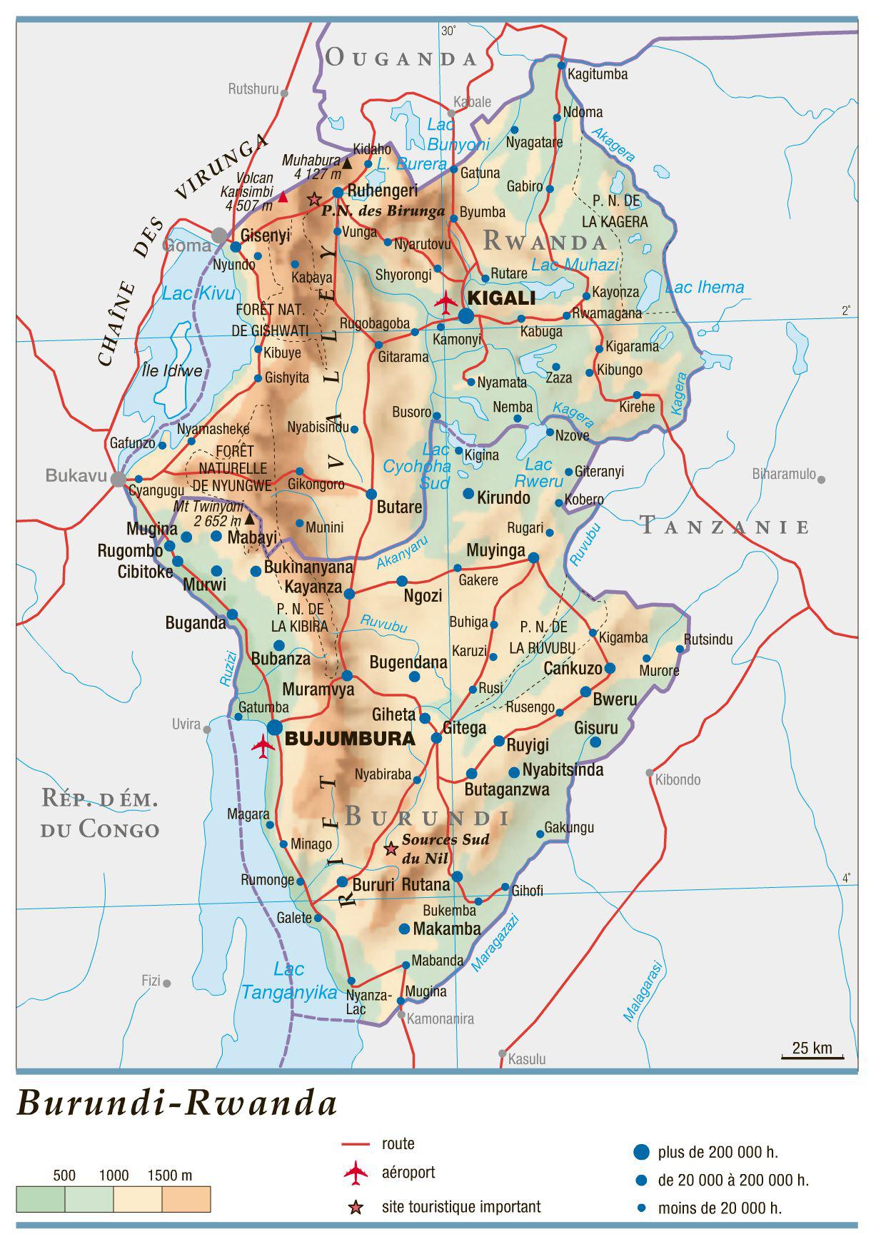 Burundi carte Burundi carte