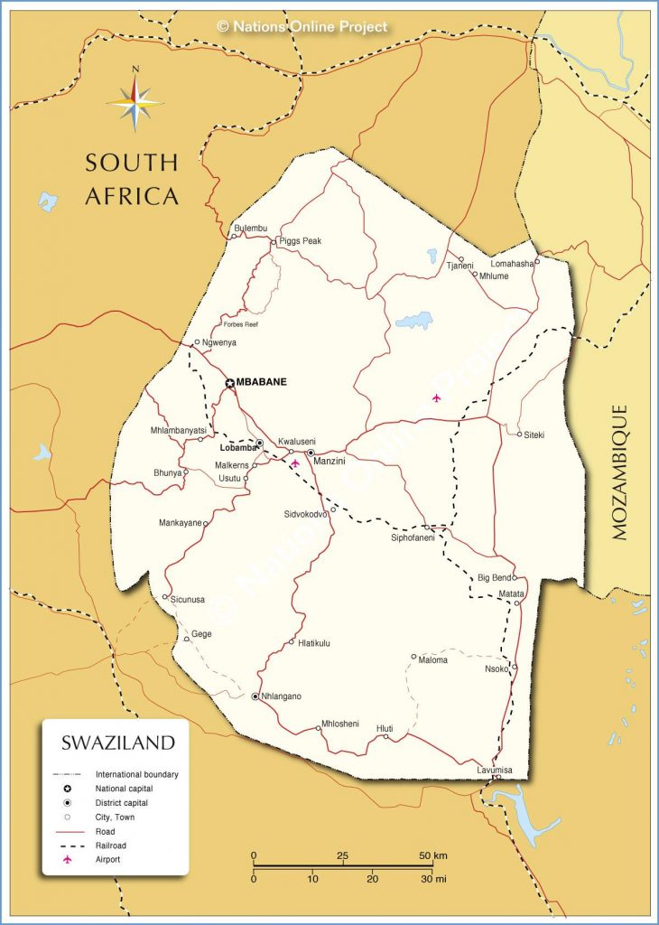 Swaziland carte