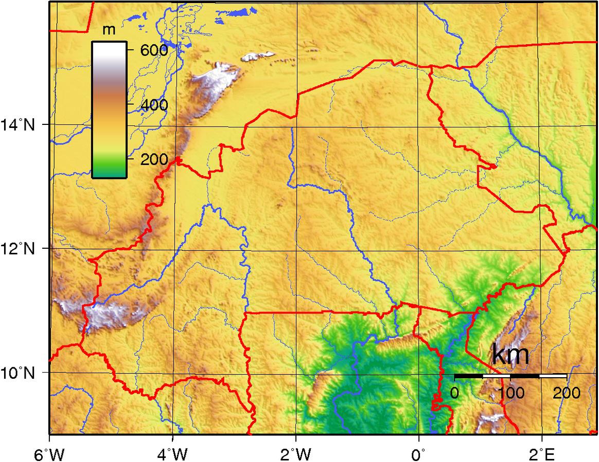 Carte du Burkina Faso - Plusieurs carte du pays d'Afrique Carte du Burkina Faso - Plusieurs carte du pays d'Afrique