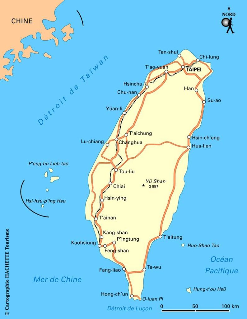 Les Pays - Taïwan Carte-villes-taiwan-794x1024