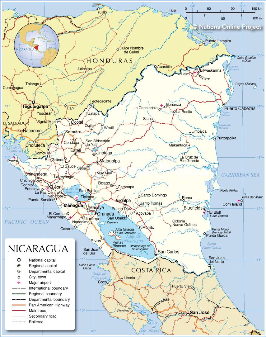 nicaragua carte