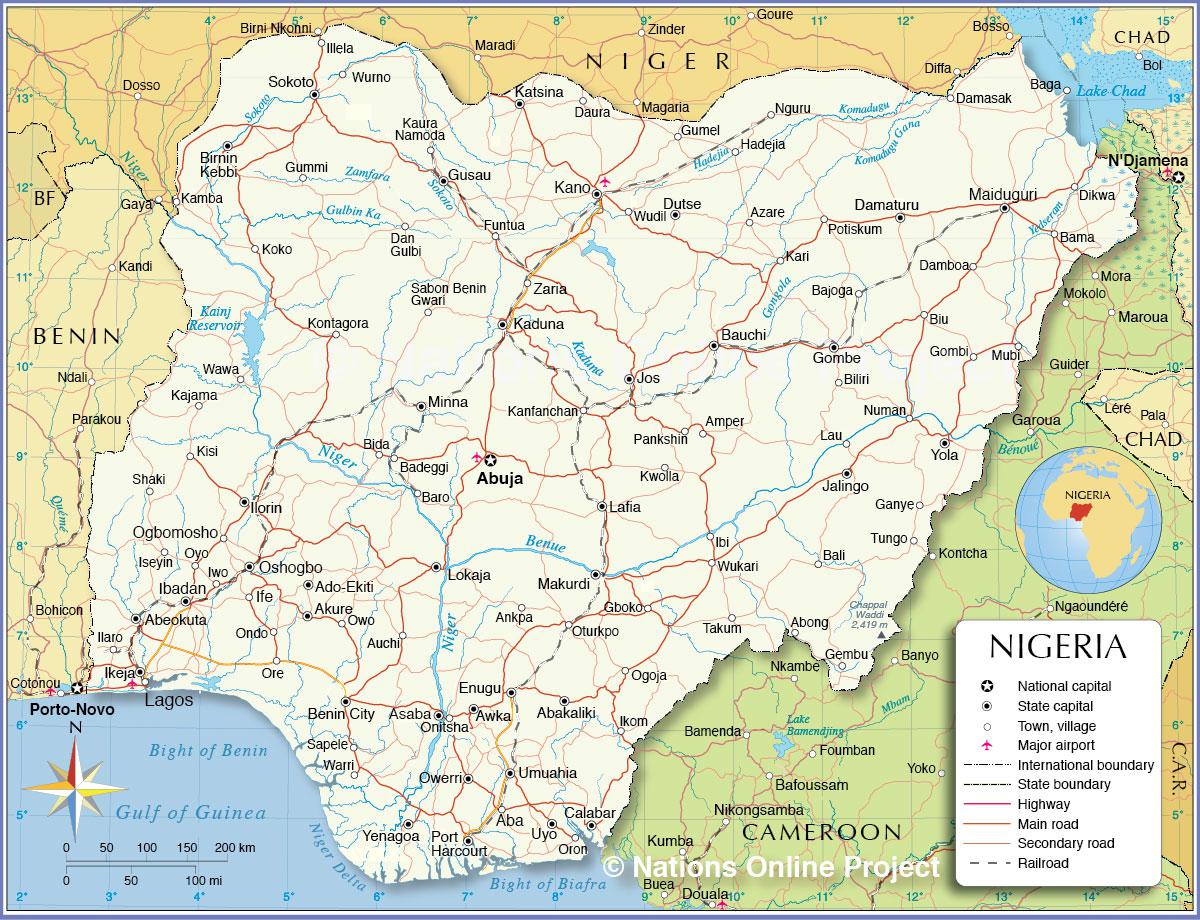 nigeria carte politique