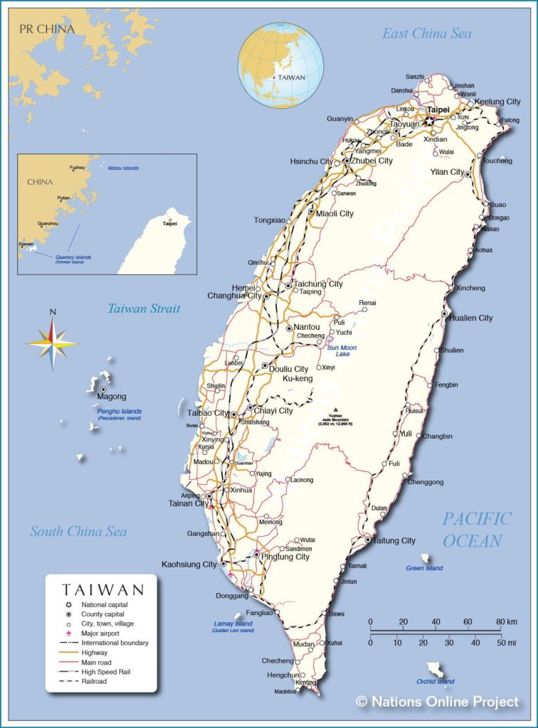 Taïwan carte