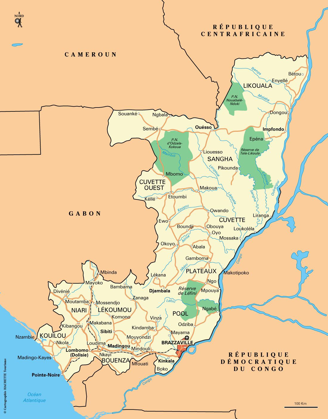 Carte de la République du Congo - Plusieurs cartes Carte de la République du Congo - Plusieurs cartes