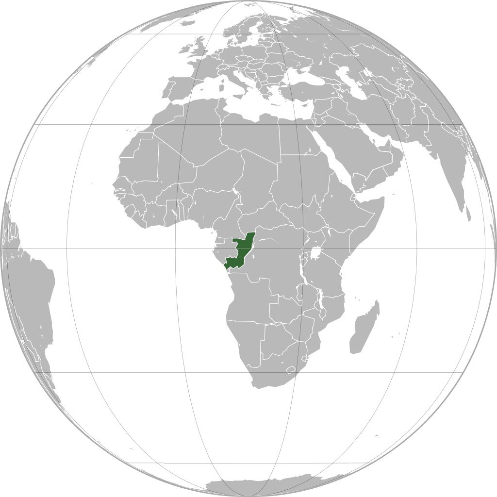 Congo sur une carte d'Afrique Congo sur une carte d'Afrique