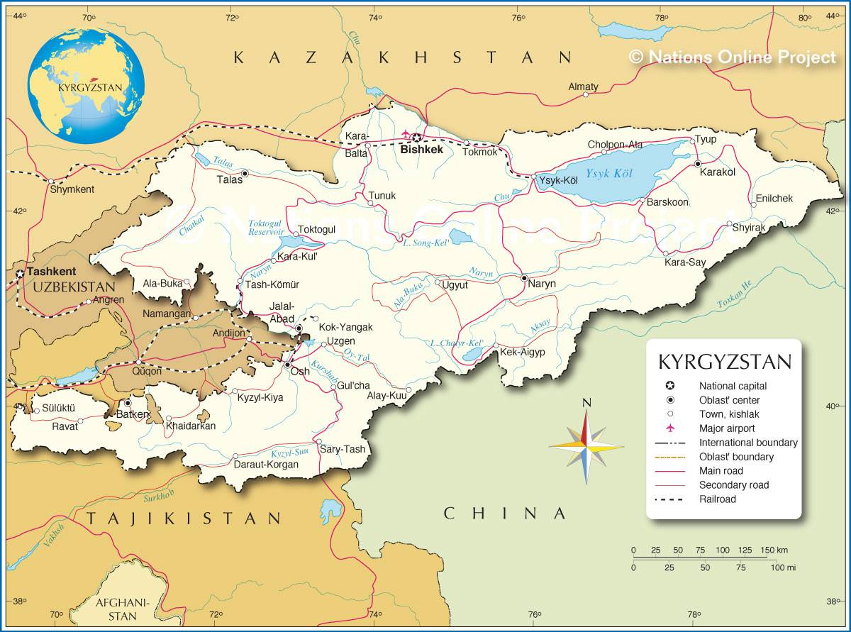 carte du kirghizistan Carte Du Kirghizistan Plusieurs Cartes Du Pays En Asie carte du kirghizistan