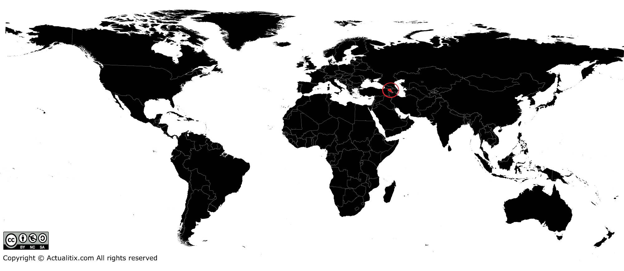 arménie carte du monde