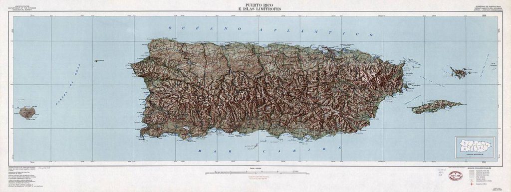 Carte géographique de Porto Rico Carte géographique de Porto Rico