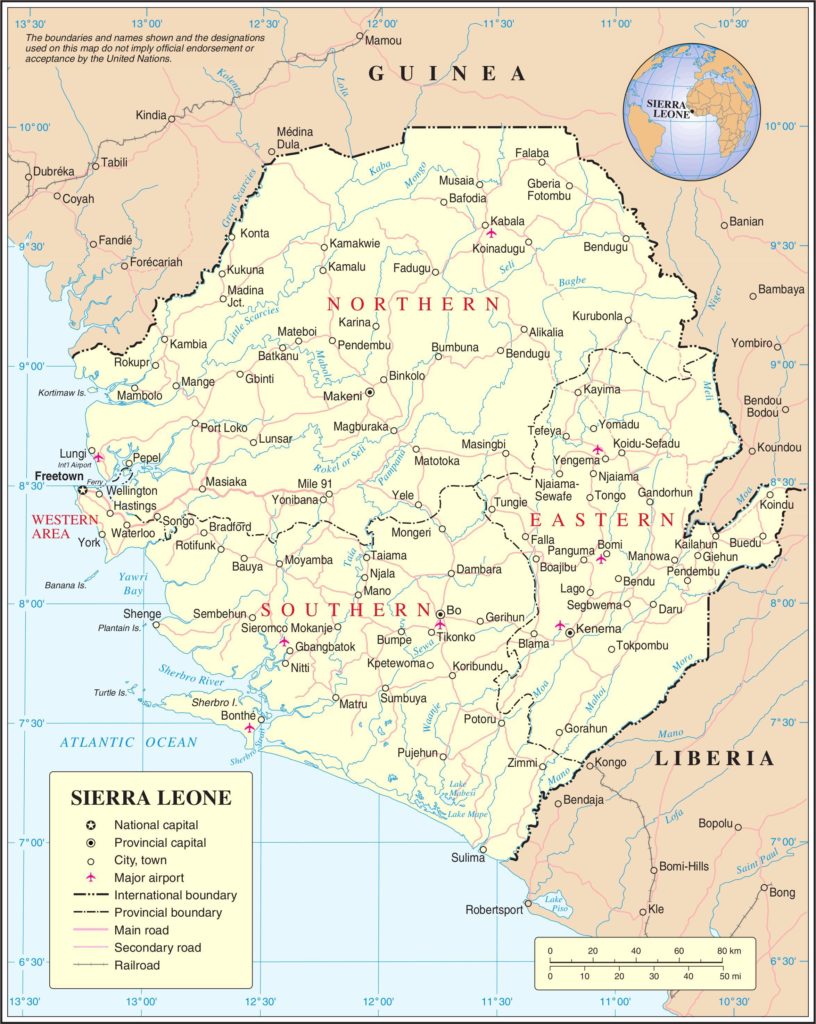 Sierra Leone carte