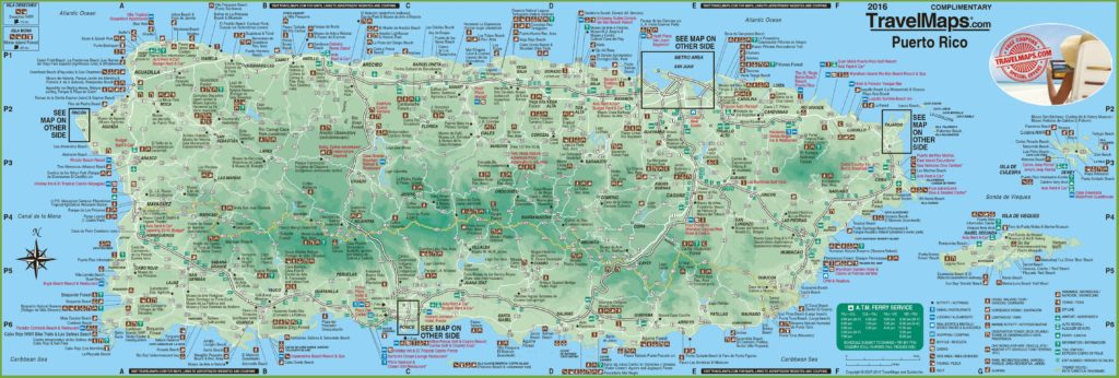 Carte touristique de Porto Rico Carte touristique de Porto Rico