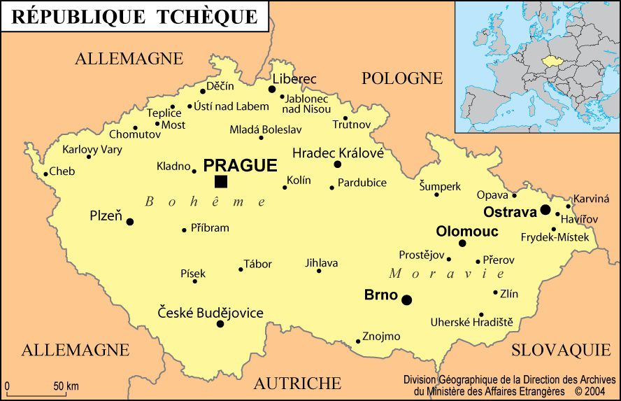 prague carte du monde