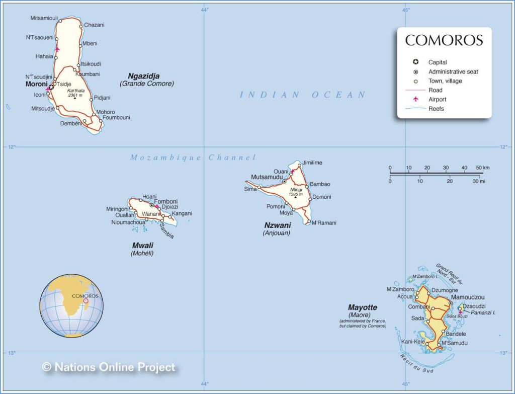 Comores carte