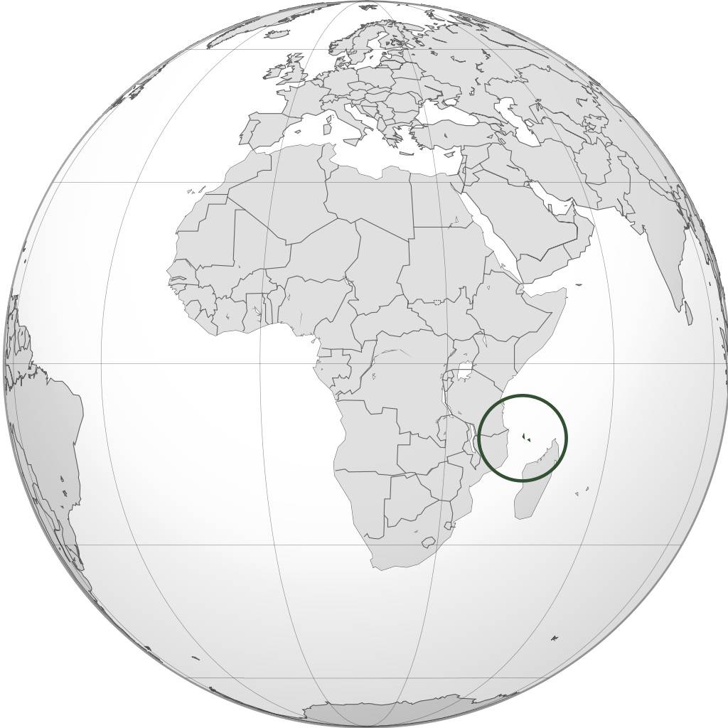 Comores sur une carte de l'Afrique Comores sur une carte de l'Afrique