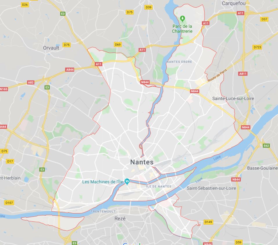 carte de nantes