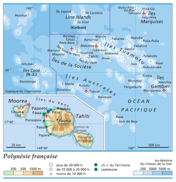 Polynésie française carte Polynésie française carte
