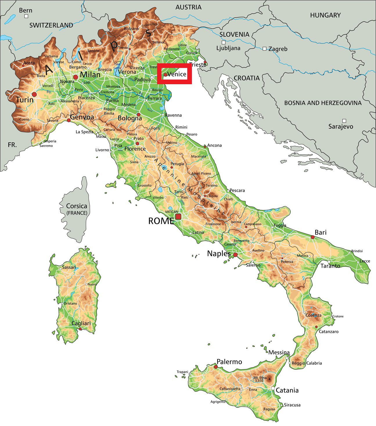 Carte De Venise Plusieurs Cartes De La Ville En Italie