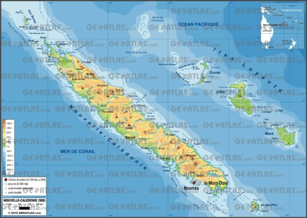 Carte Nouvelle-Calédonie Carte Nouvelle-Calédonie