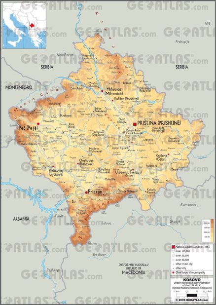 Kosovo carte Kosovo carte