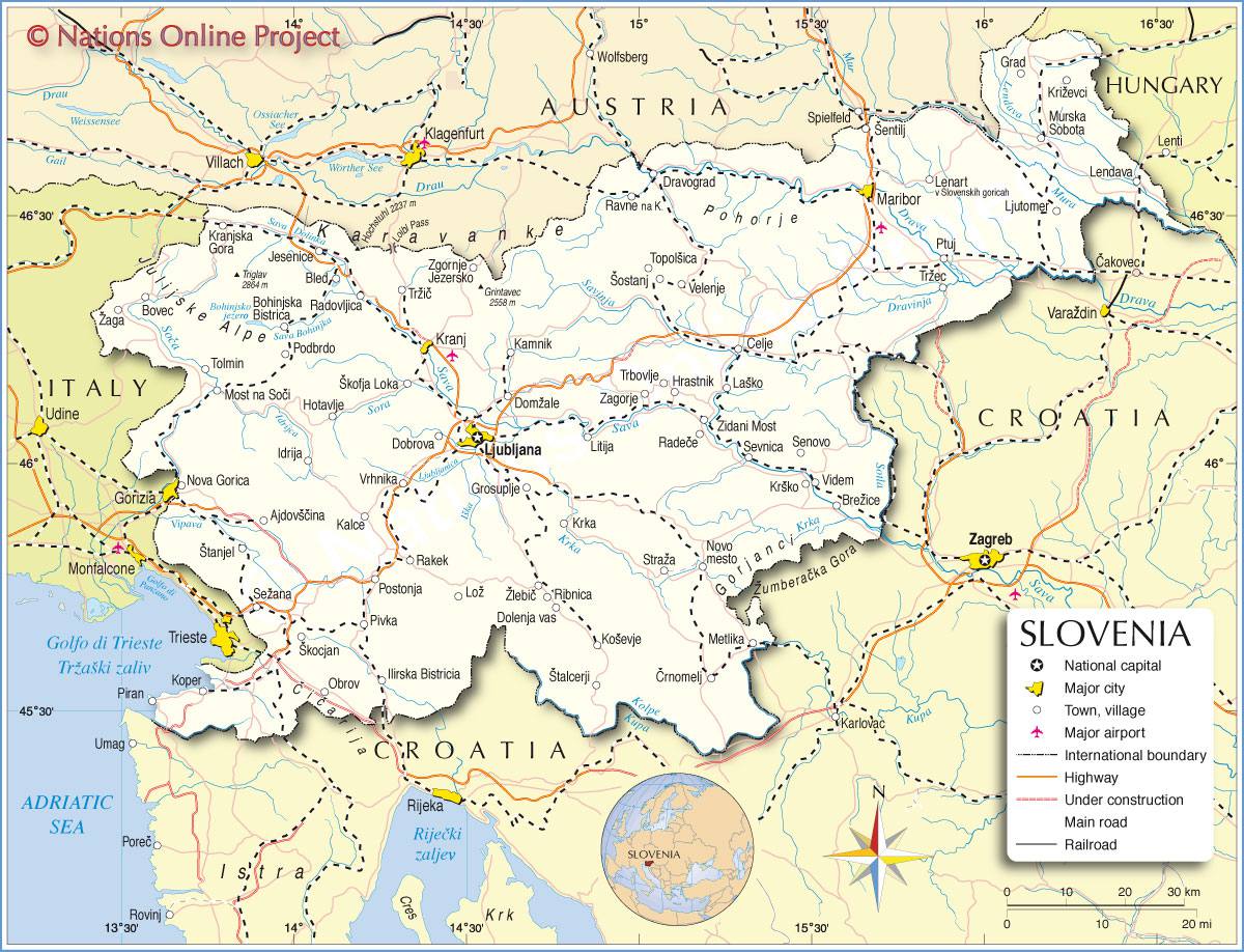 carte de la slovénie formula