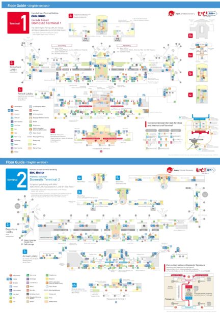 Carte aéroport de Tokyo