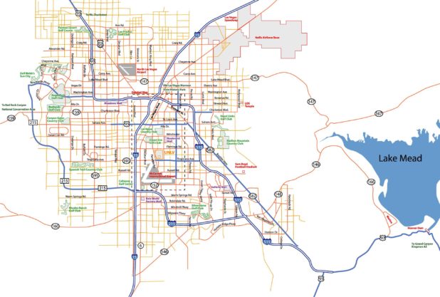 Carte de Las Vegas Carte de Las Vegas