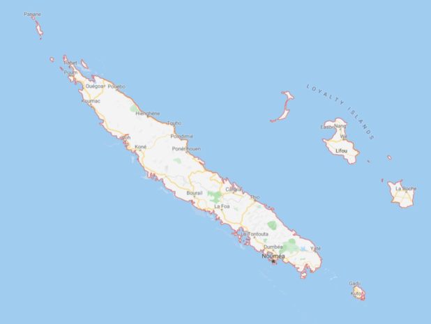Carte de la Nouvelle-Calédonie