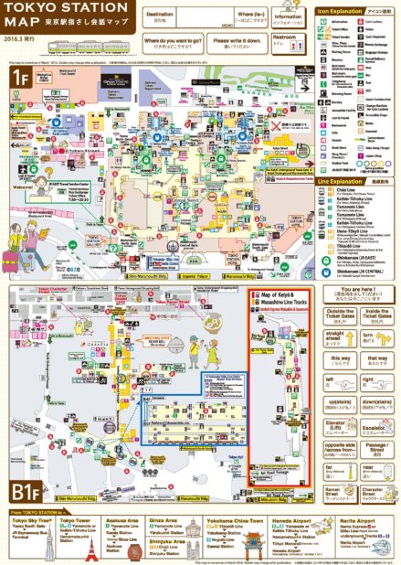 Carte des stations de Tokyo Carte des stations de Tokyo