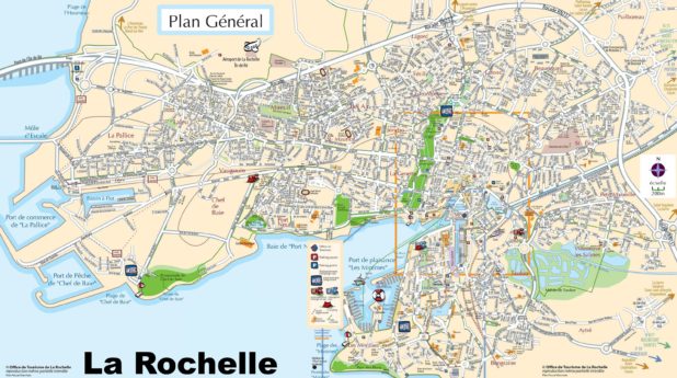 Carte touristique de La Rochelle Carte touristique de La Rochelle