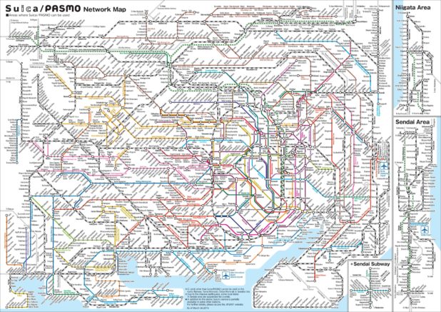 Carte des transports à Tokyo Carte des transports à Tokyo