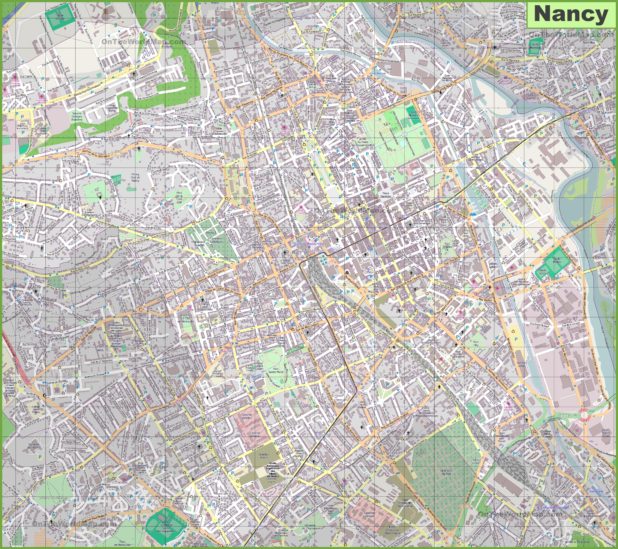 Carte de Nancy Carte de Nancy