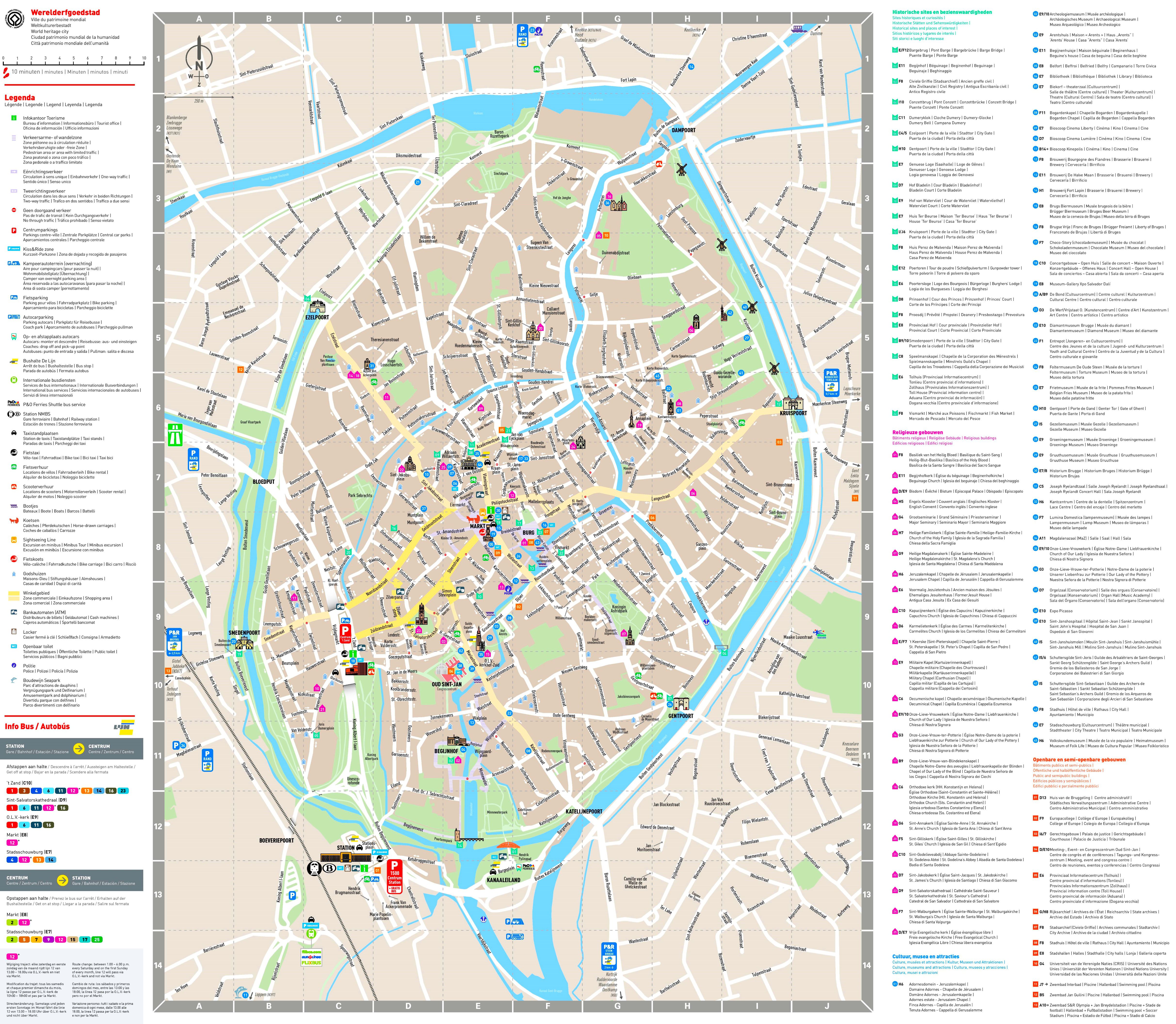 brugge tourist map pdf