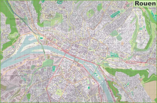Carte de Rouen