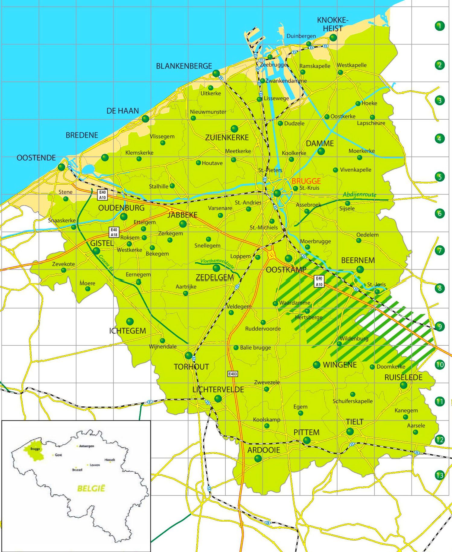 carte-de-bruges-plusieurs-cartes-de-la-villes-en-belgique