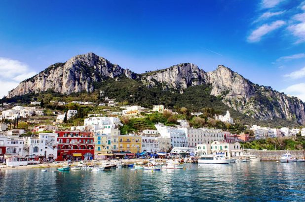 Capri après une promenade en bateau Capri après une promenade en bateau