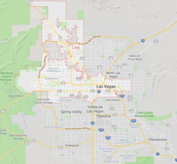 Carte de Las Vegas