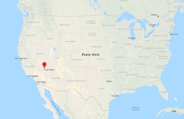 Las Vegas carte des Etats-Unis