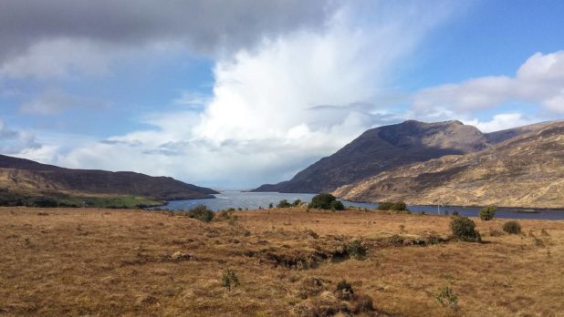 Paysage sauvage au Connemara en Irlande Paysage sauvage au Connemara en Irlande