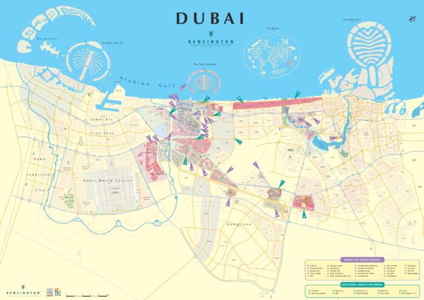 Autre carte de Dubaï Autre carte de Dubaï