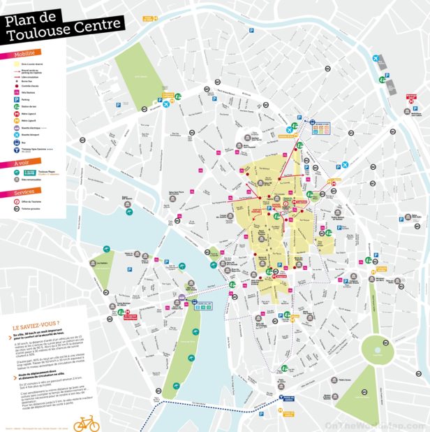 Carte du centre de Toulouse Carte du centre de Toulouse