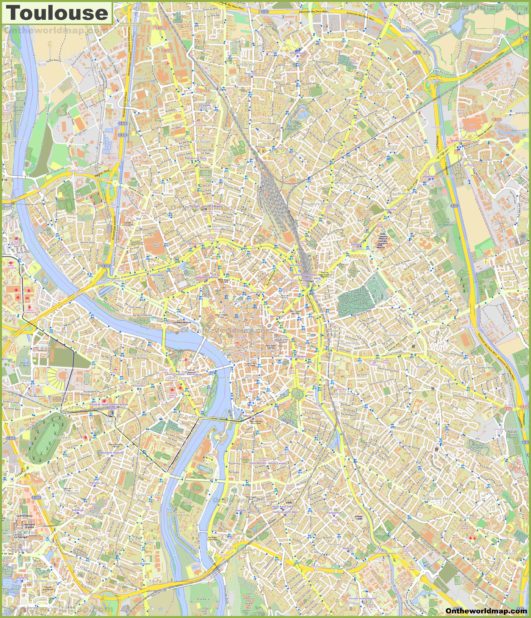 Carte de Toulouse