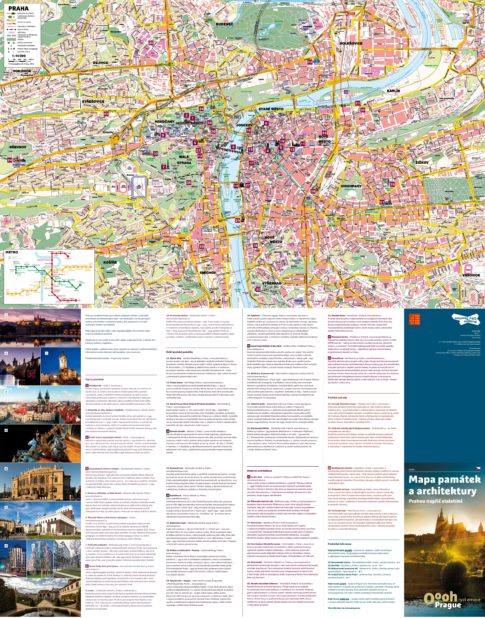Carte touristique de Prague en République tchèque Carte touristique de Prague en République tchèque