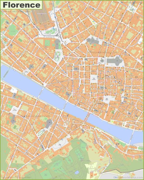Carte de Florence Carte de Florence