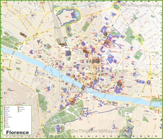 Carte du tourisme à Florence Carte du tourisme à Florence