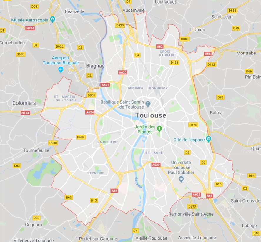 toulouse carte