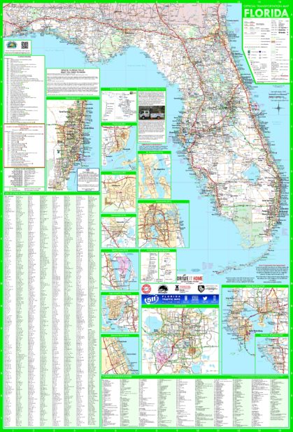 Carte touristique de la Floride Carte touristique de la Floride