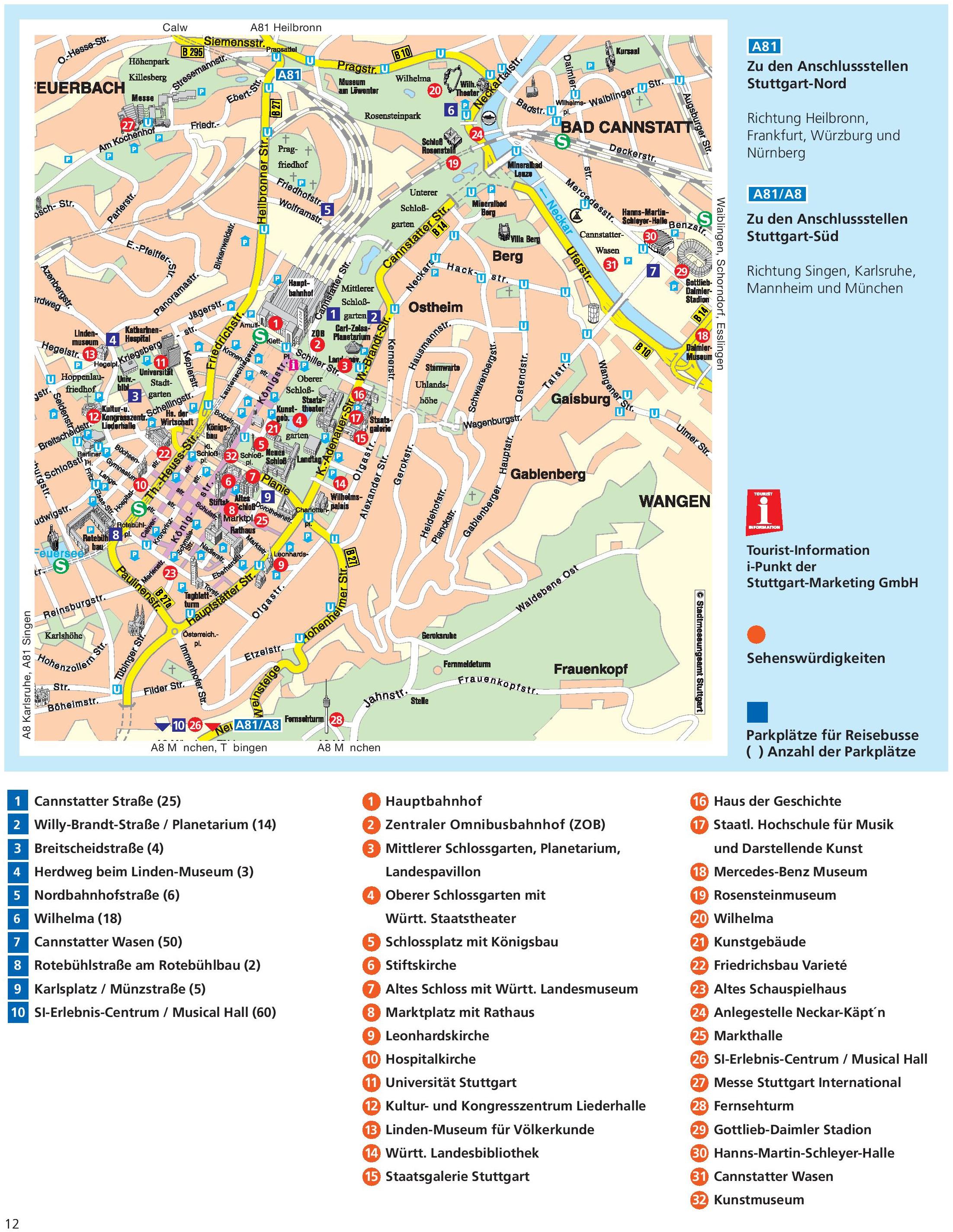 stuttgart tourism map