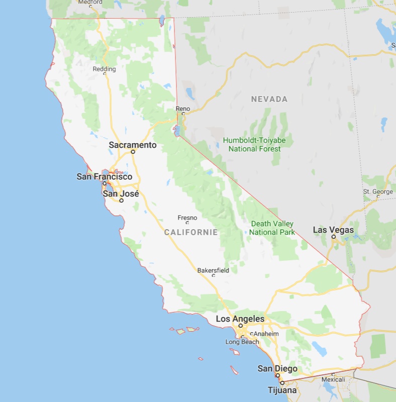 californie carte