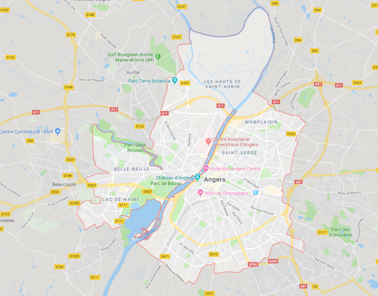 angers carte